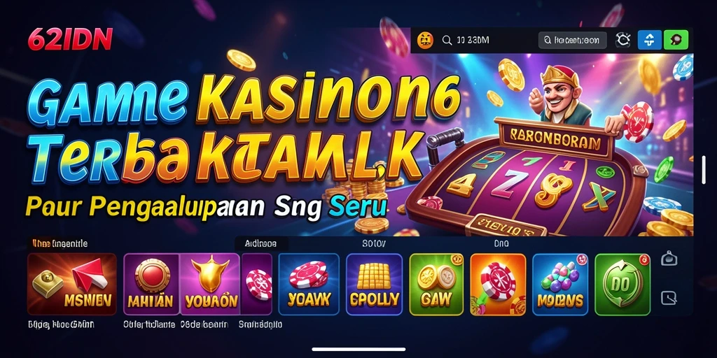 Tampilan gameplay menarik dari 62IDN yang menampilkan suasana kasino.