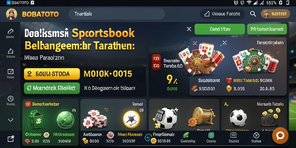 Screenshot utama BOBATOTO menampilkan tampilan penuh aksi taruhan olahraga.