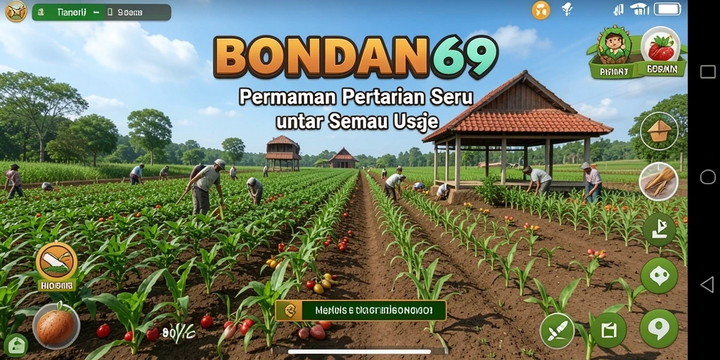 Tampilan menarik BONDAN69 dengan gameplay pertanian yang seru.