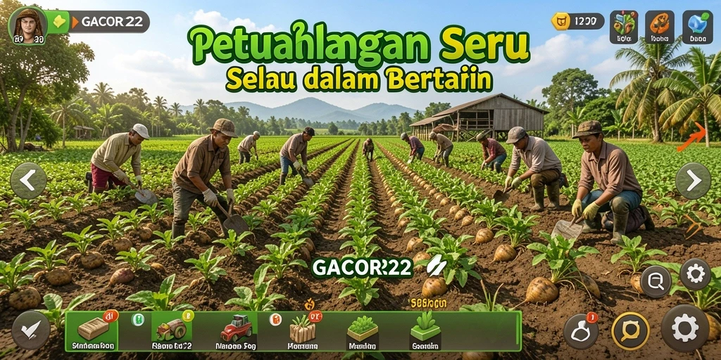 Tampilan gameplay GACOR22 yang mengasyikkan dalam bertani.