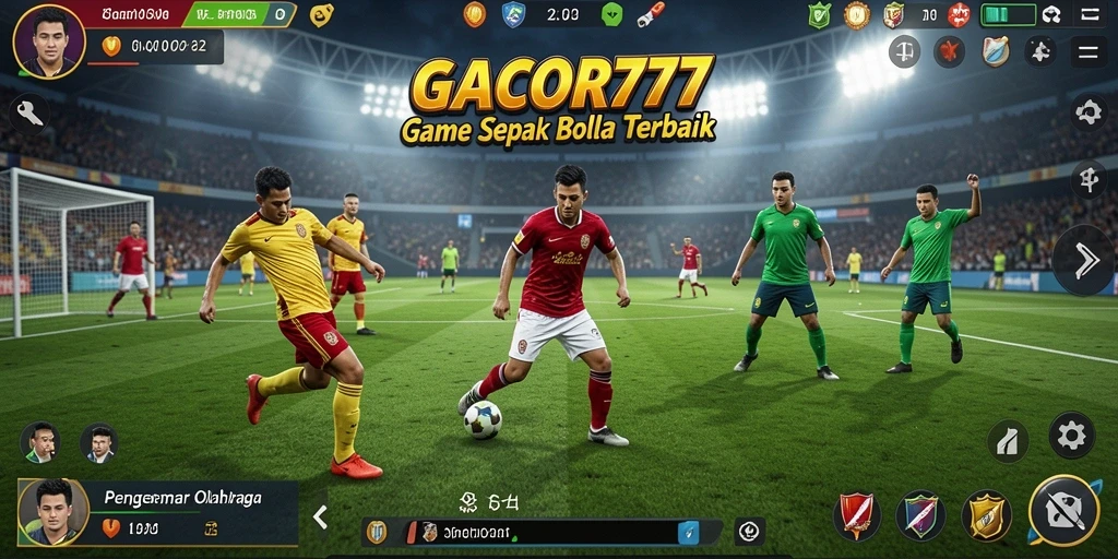 Tampilan permainan GACOR777 dengan aksi sepak bola yang mendebarkan.