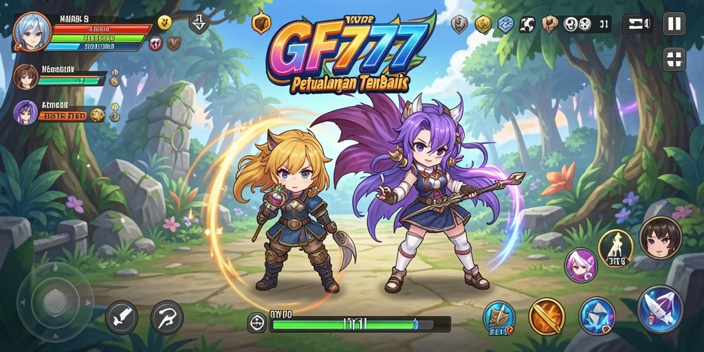 Screenshot dari gameplay seru di GF777 yang penuh aksi anime