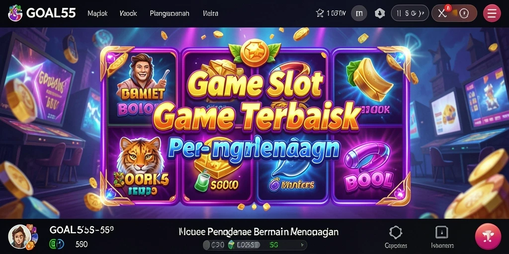 Tampilan layar utama GOAL55 menampakkan keseruan bermain Slot.
