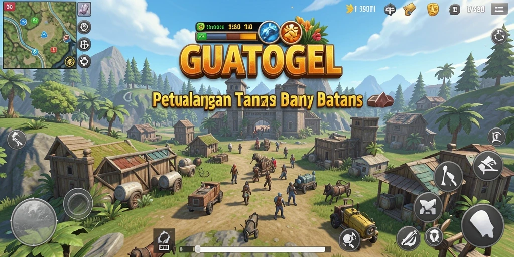 Tampilan menakjubkan dari gameplay Open World GUATOGEL yang penuh petualangan.