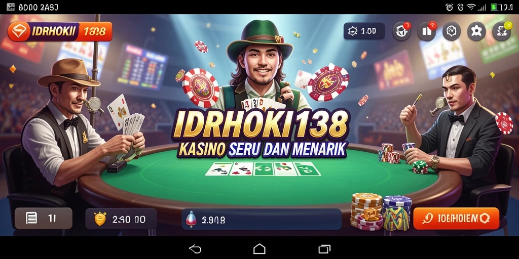 Tampilan menarik dari gameplay IDRHOKI138 dengan suasana Kasino yang mendebarkan.
