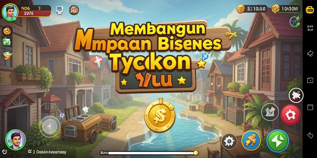 Screenshot gameplay N06 menampilkan simulasi bisnis yang dinamis.