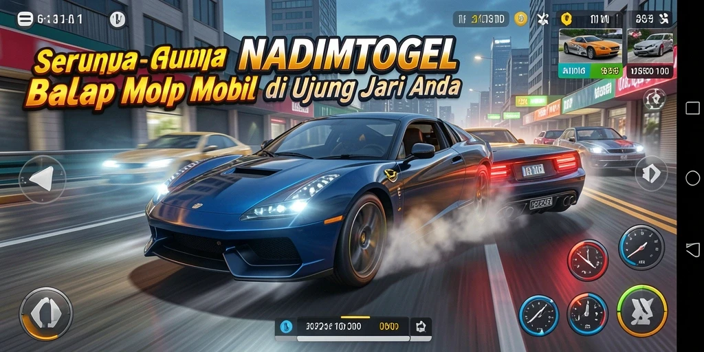 Gameplay balap mobil yang menegangkan dan memukau.