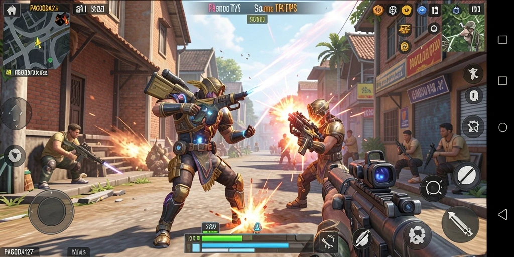 Tampilan gameplay mencolok dan seru dari PAGODA127.