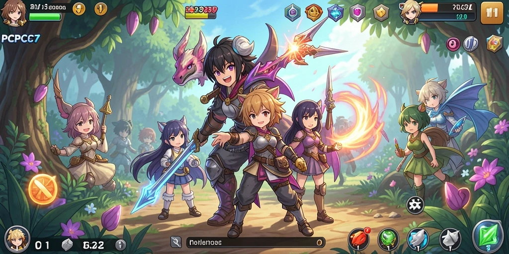 Tampilan gameplay PCPC7 yang seru dan menakjubkan.