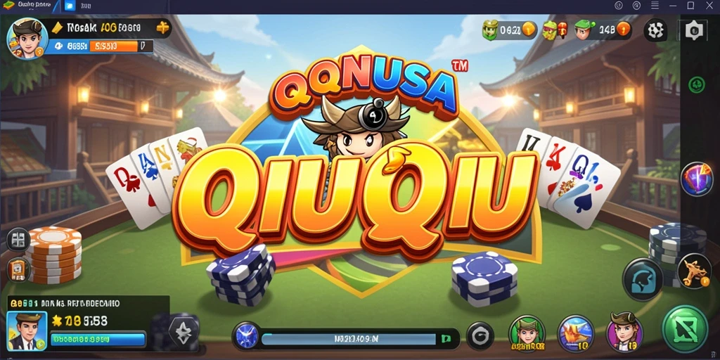 Tampilan gameplay QiuQiu yang seru di QQNUSA.