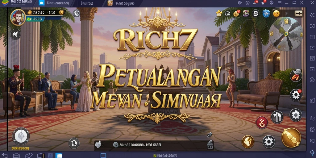 Tampilan menakjubkan dari gameplay <strong>RICH7</strong> yang penuh dengan aktivitas menarik.