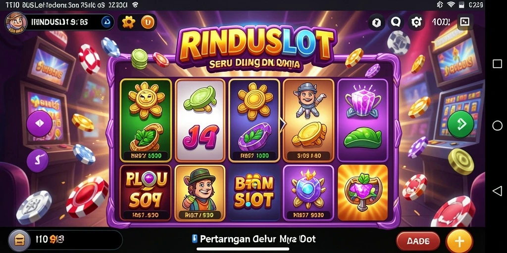 Screenshot RINDUSLOT menampilkan aksi pertarungan yang intens dan karakter beragam.