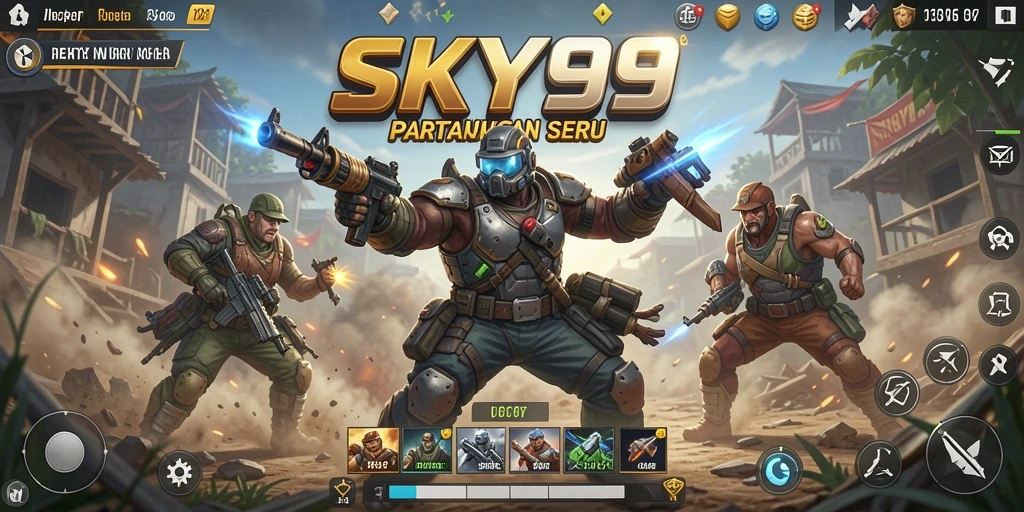 Visual menarik dari gameplay intens di SKY99.